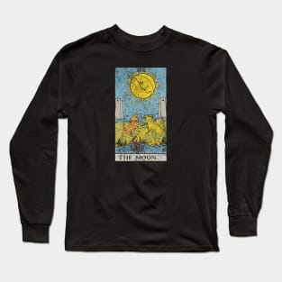 The moon tarot card (distressed) Long Sleeve T-Shirt